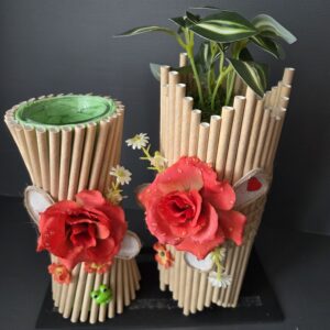 Bougeoir + pot pour plante